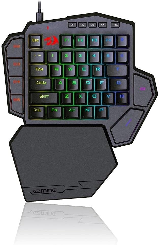 Redragon K601 Diti X RGB One-handed Mechanical Gaming Keyboard Blue Sw ...